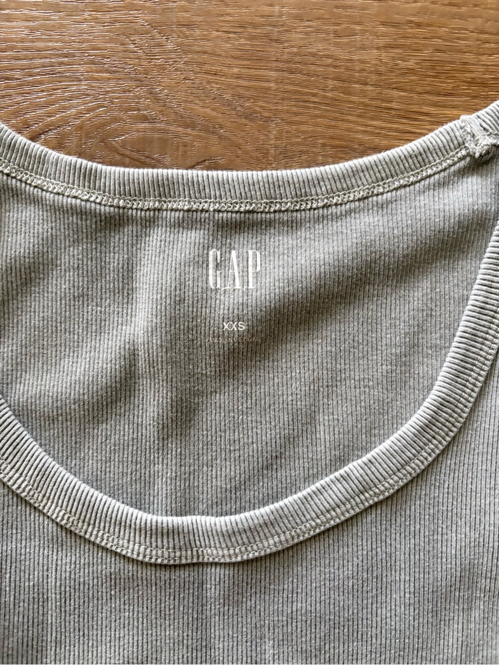 GAP Ribbed Scoop Tank Top
